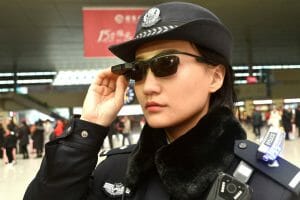 Police in China are scanning travelers with facial recognition glasses